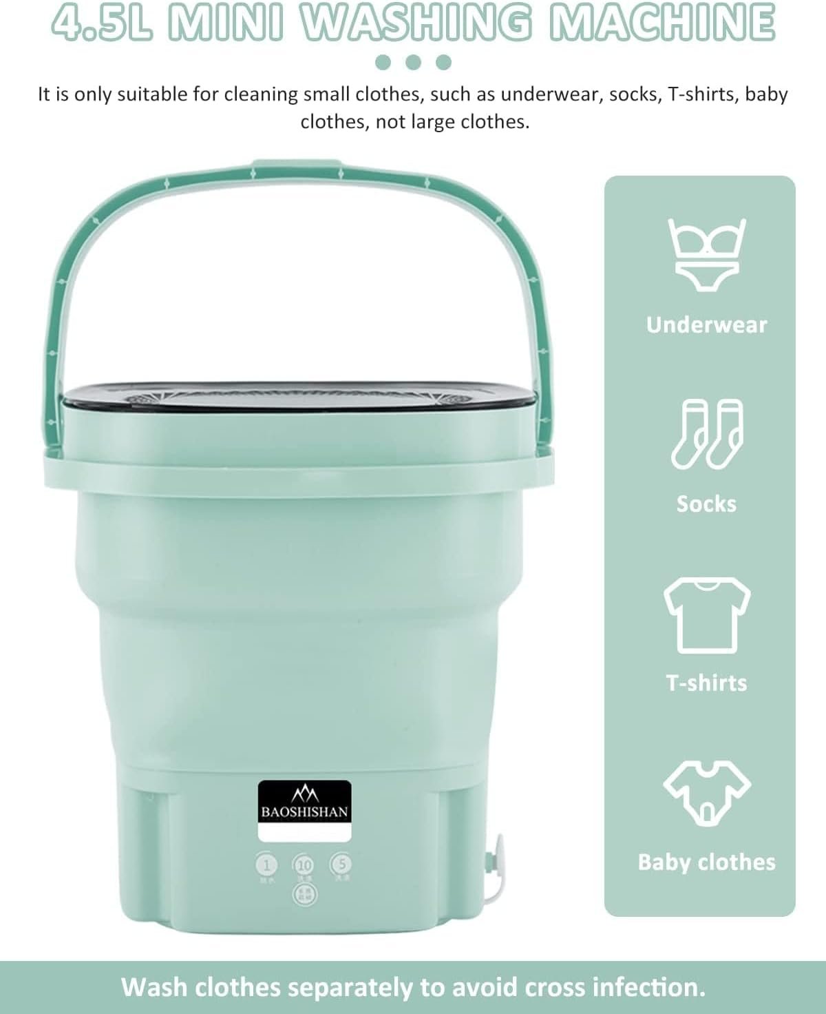 غساله قابله للطي - الصورة 6