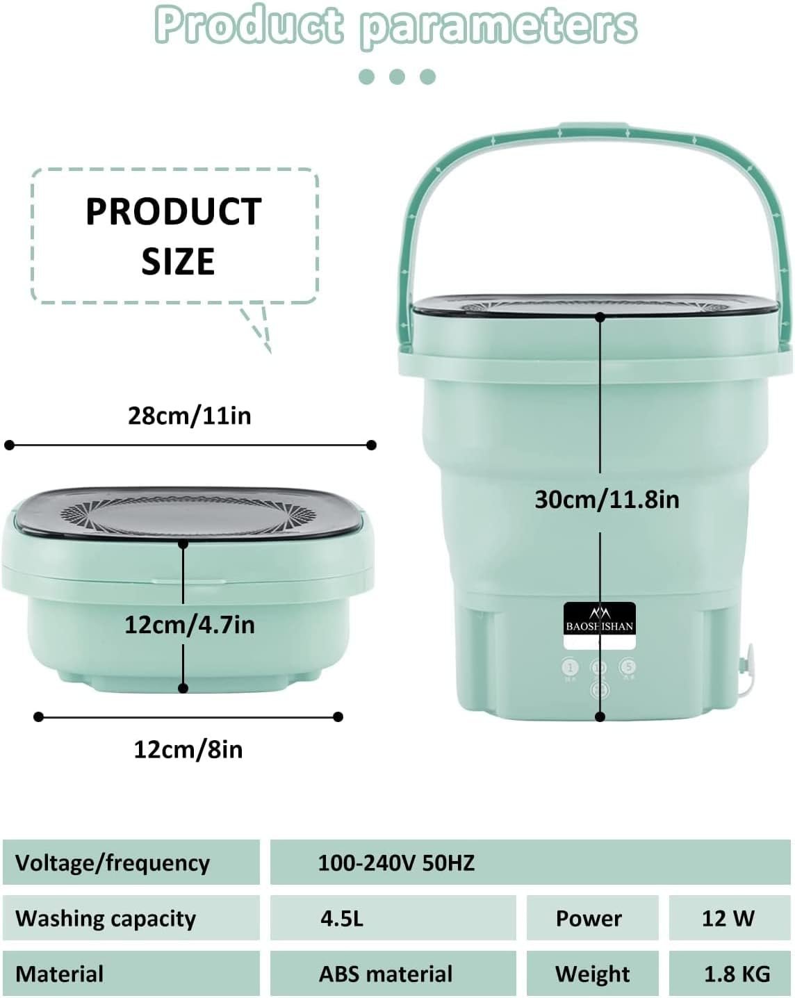 غساله قابله للطي - الصورة 4